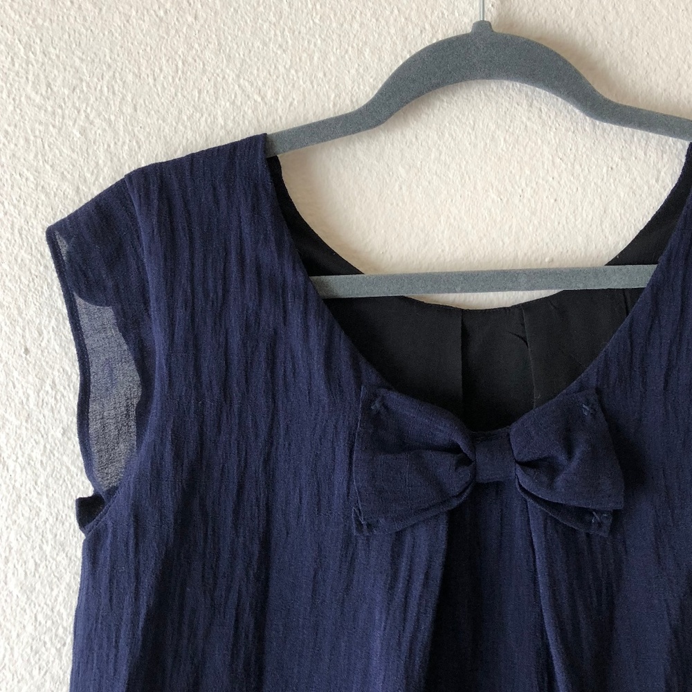 RARE Acoté two tier crepe dress